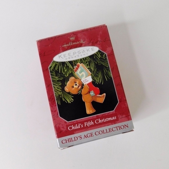 HALLMARK Vintage 1998 Keepsake Collection Child’s Age Fifth Christmas Ornament - Picture 8 of 13